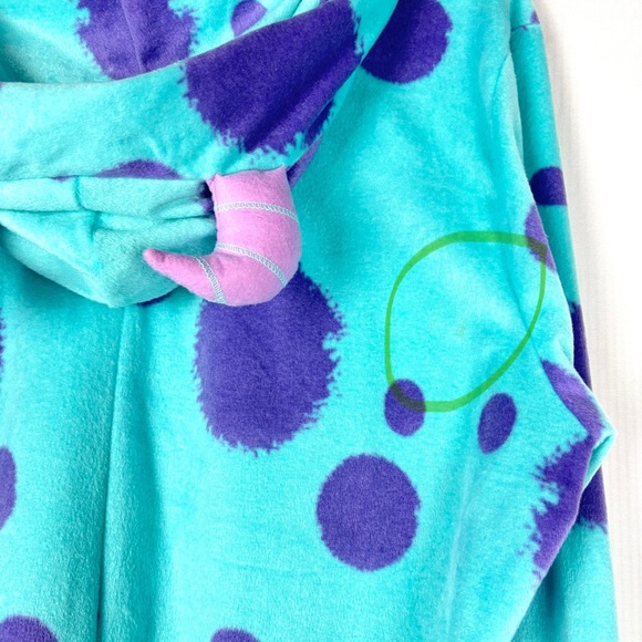 Pixar x Torrid Monsters Inc Full Body Suit with horned Hood. Size 1/2 - Picture 5 of 16
